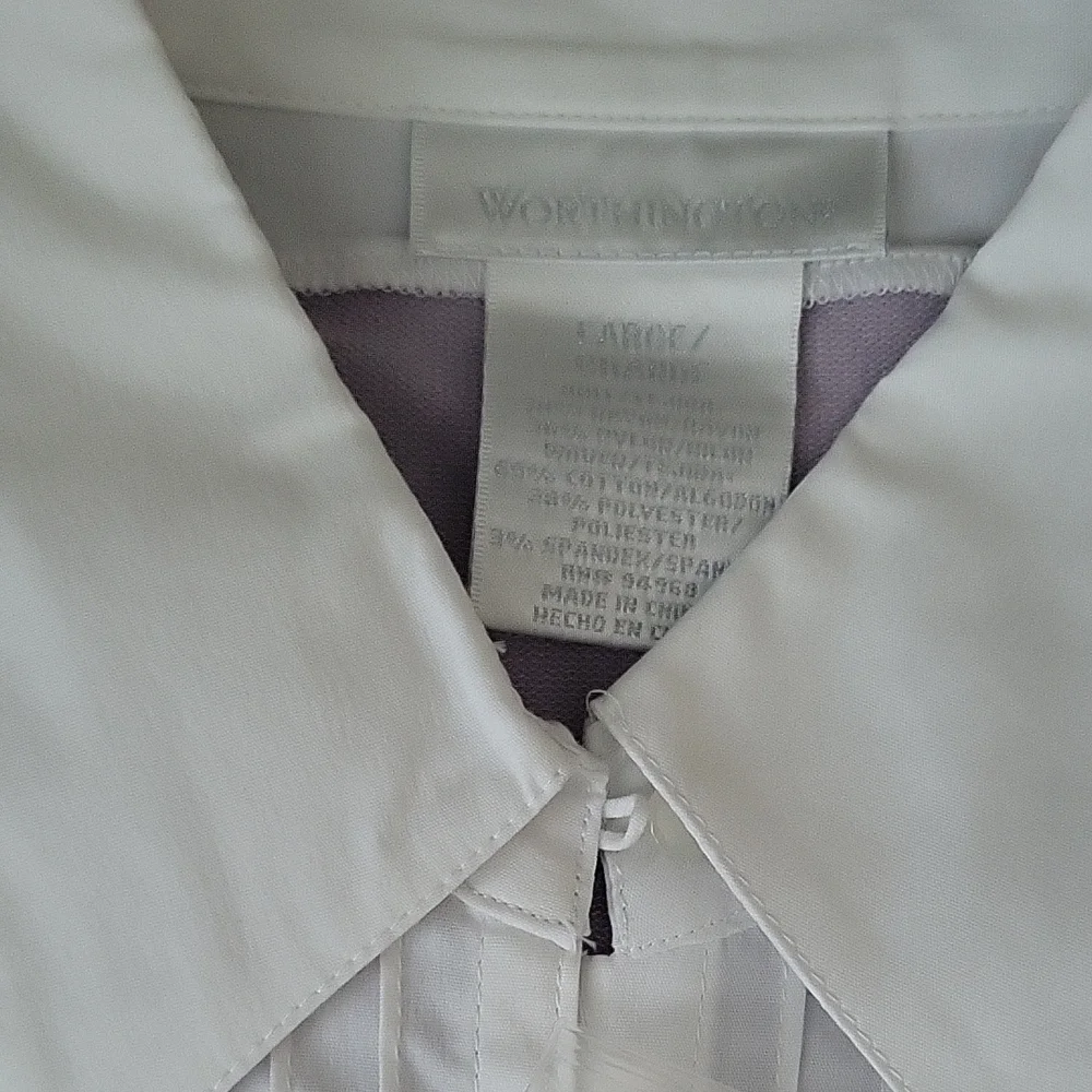 Worthington Lilac and White Layered Blouse - Picture 2 of 3